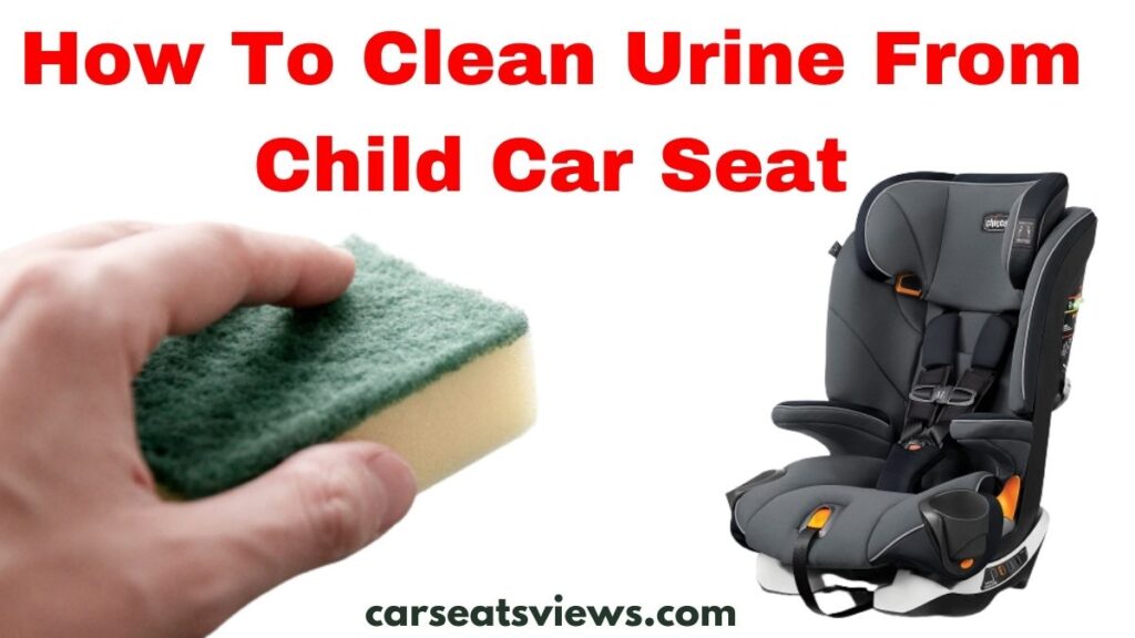 how to clean urine from child car seat
